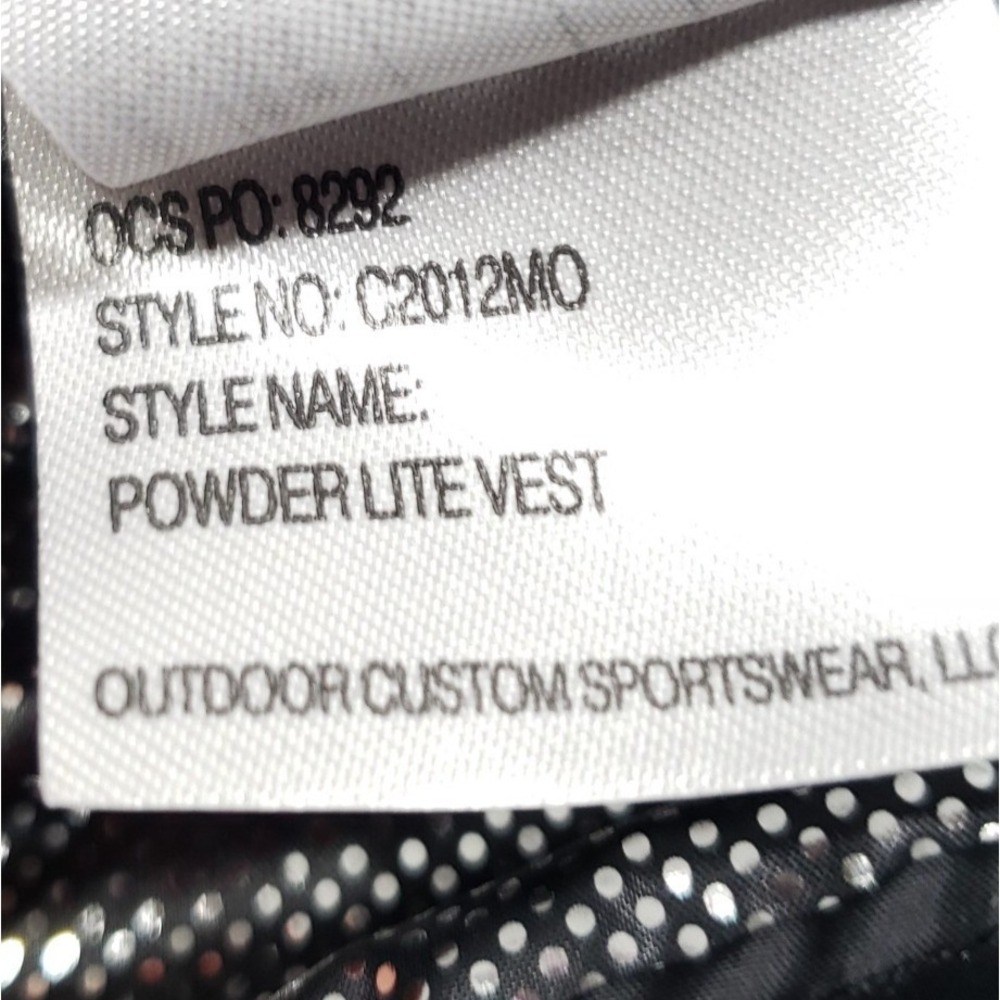 Columbia Powder Lite Vest Mens XL Black Omni-Heat Puffer Alexa Fund Logo C2012MO - Picture 12 of 12